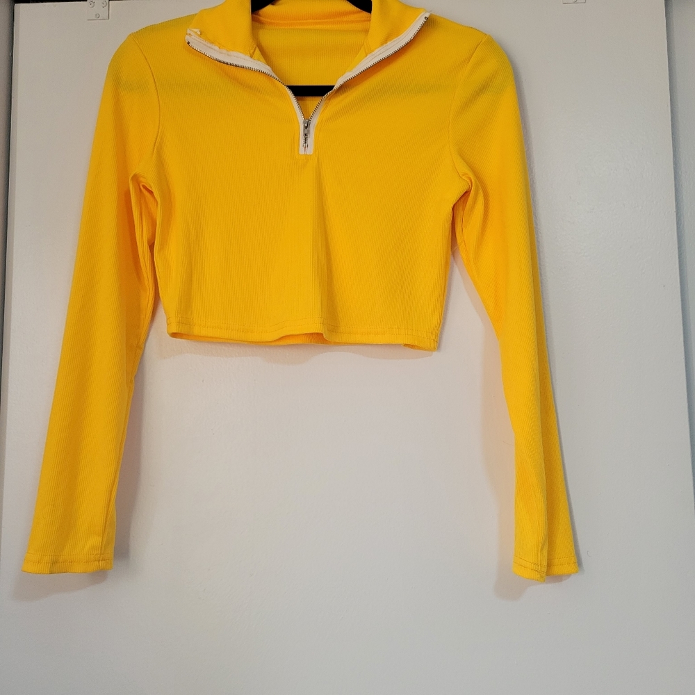 Yellow Crop Top